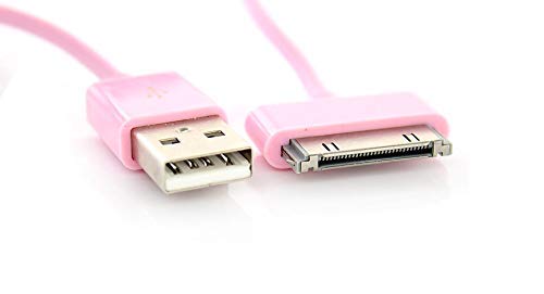 Master Cables 5 Pack Pink 30 Pin USB Data Sync Charging Cable 1 Metre Extra Long for Apple iPhone 4 4S 3G 3GS Gen Touch - View 3 of 7