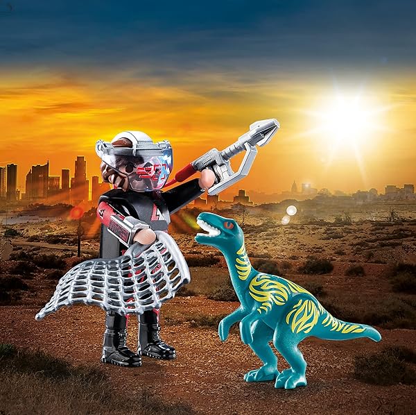 Playmobil Playmobil Dinos DuoPack Velociraptor with Dino Catcher for Exciting Dinosaur Adventures - View 3 of 4