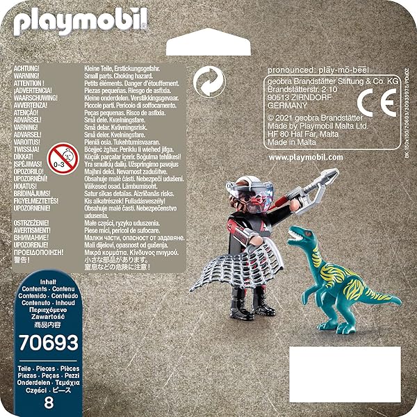 Playmobil Playmobil Dinos DuoPack Velociraptor with Dino Catcher for Exciting Dinosaur Adventures - View 4 of 4