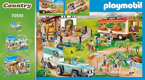 Playmobil Playmobil Pony Shelter with Mobile Home for Creative Play and Adventure - View 4 of 5