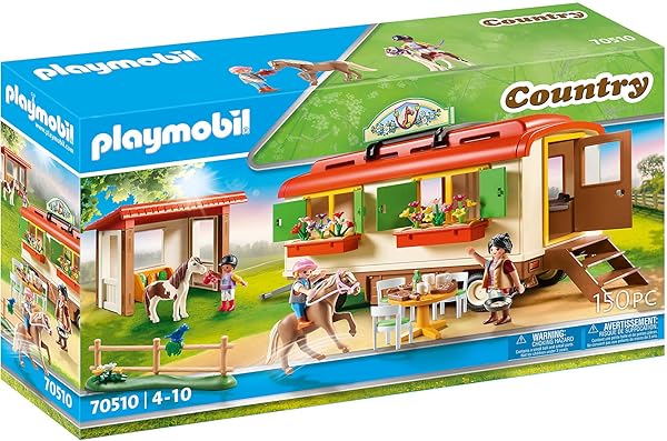 Playmobil Pony Shelter with Mobile Home for Creative Play and Adventure