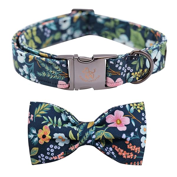 Elegant little tail Elegant Bowtie Dog Collar for Small Medium Large Dogs Soft Comfy Adjustable Pet Gift - View 2 of 8
