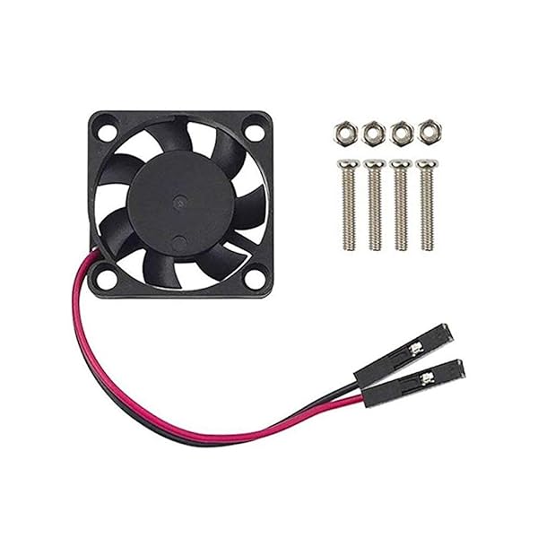 AOICRIE Raspberry Pi Cooling Fan 8Pcs Brushless CPU Heatsink Cooler Connector for Raspberry Pi 4 3 B+ 3 2 1 - View 3 of 10