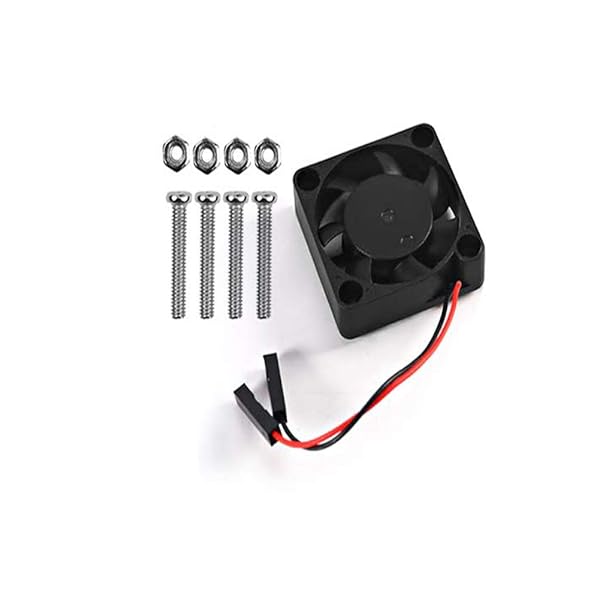 AOICRIE Raspberry Pi Cooling Fan 8Pcs Brushless CPU Heatsink Cooler Connector for Raspberry Pi 4 3 B+ 3 2 1 - View 4 of 10