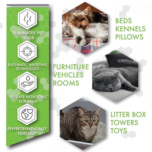 No Scent Pro deSTINKed deSTINKed Pet Odor Eliminator Spray and Play Triple Action Formula Safe for Fabrics Upholstery Carpets and Fur 24oz Made in USA - View 3 of 6