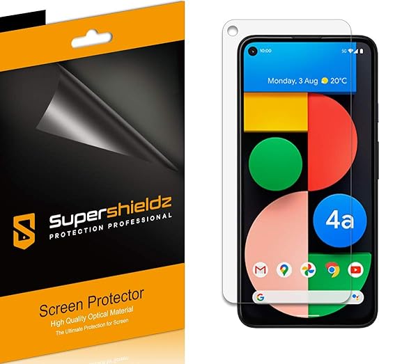 Supershieldz Supershieldz 6 Pack Screen Protector for Google Pixel 4a 5G Anti Glare Anti Fingerprint Matte Shield 62 inch Not for Pixel 4a 58 inch - View 2 of 3