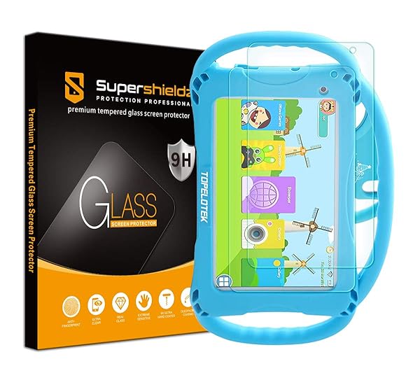 Supershieldz Supershieldz 2 Pack Tempered Glass Screen Protector for Topelotek Kids Tablet 7 inch KIDS709 Anti Scratch Bubble Free - View 2 of 6