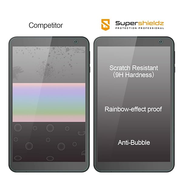 Supershieldz Supershieldz 2 Pack Tempered Glass Screen Protector for Dragon Touch KidzPad Y88X 7 Kids Tablet Anti Scratch Bubble Free - View 3 of 6