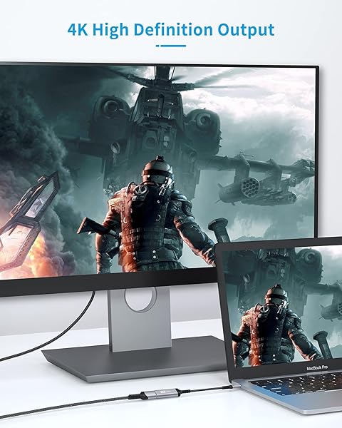 Sniokco 2024 Sniokco USB C to HDMI Adapter Cable - High Speed Type C Converter for iPhone 15/16, MacBook Pro/Air, iPad & More - View 3 of 8