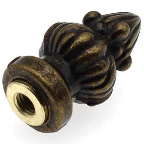 FDXGYH "FDXGYH 1-3/8" High Brass Lamp Finial - Stylish Metal Cap Knob for Lamp Shade Decoration in Bronze"