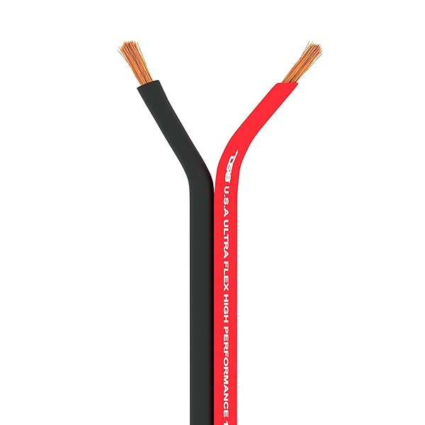 DS18 DS18 SW-12GA-100RB 12GA Ultra Flex Speaker Wire Red and Black 100FT High Quality Speaker Cable for Audio Applications - View 5 of 8