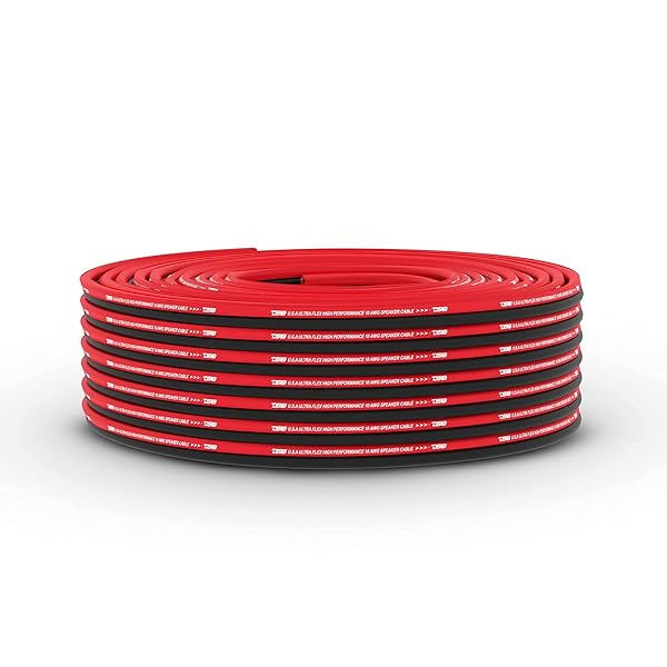 DS18 DS18 SW-12GA-100RB 12GA Ultra Flex Speaker Wire Red and Black 100FT High Quality Speaker Cable for Audio Applications - View 6 of 8
