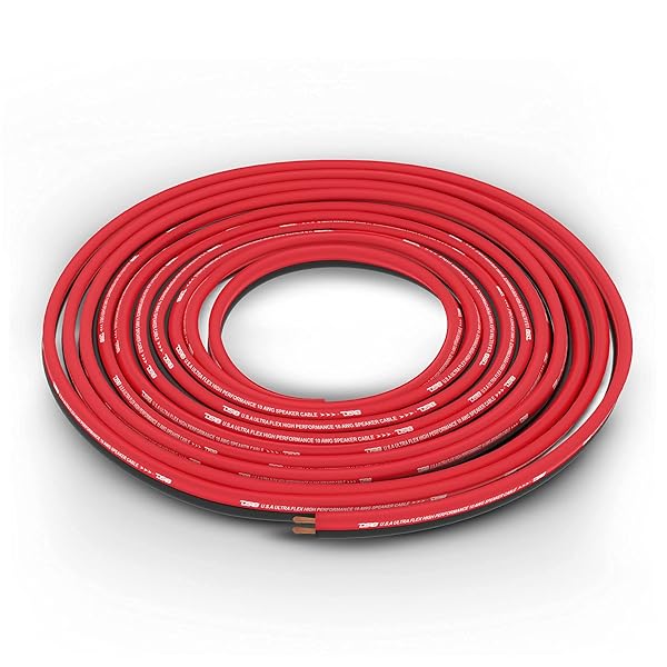 DS18 DS18 SW-12GA-100RB 12GA Ultra Flex Speaker Wire Red and Black 100FT High Quality Speaker Cable for Audio Applications - View 8 of 8