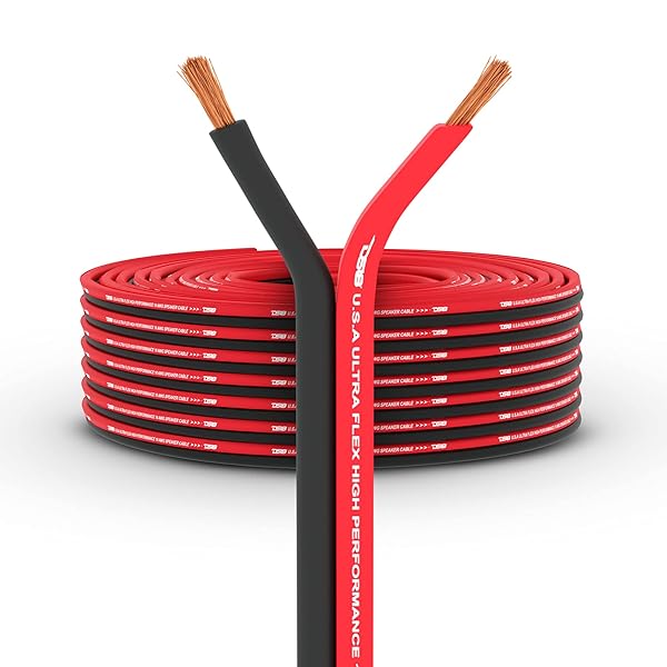 DS18 DS18 SW-12GA-100RB 12GA Ultra Flex Speaker Wire Red and Black 100FT High Quality Speaker Cable for Audio Applications - View 2 of 8
