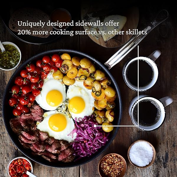 Hestan Hestan ProBond Forged TITUM 12.5 Inch Professional Clad Stainless Steel Nonstick Frying Pan Induction Compatible PFOA Free - View 10 of 10