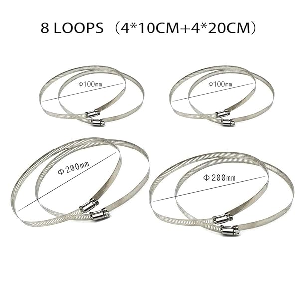 Ahn'Qiraj AhnQiraj 2Pcs Universal Vertical Pole Mount Bracket for CCTV Security Camera PTZ Dome Wall Mounting Adapter with 8 Loops - View 4 of 8