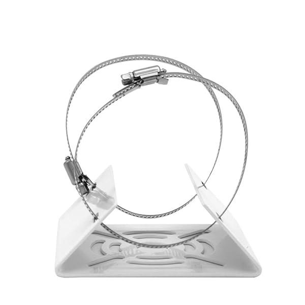 Ahn'Qiraj AhnQiraj 2Pcs Universal Vertical Pole Mount Bracket for CCTV Security Camera PTZ Dome Wall Mounting Adapter with 8 Loops - View 6 of 8