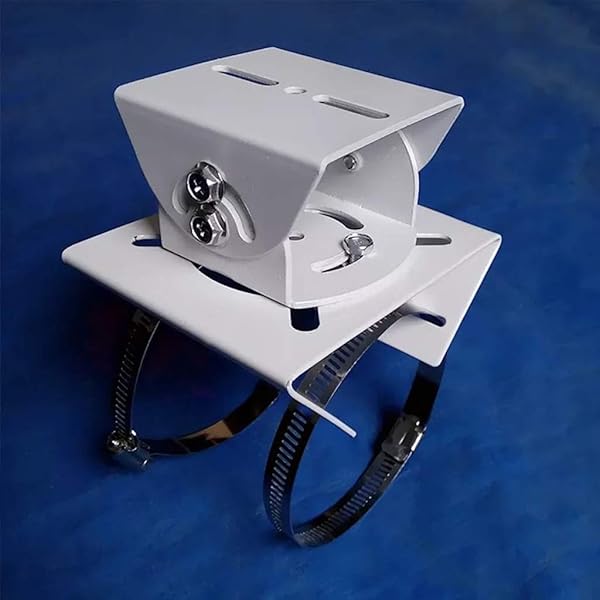 Ahn'Qiraj AhnQiraj 2Pcs Universal Vertical Pole Mount Bracket for CCTV Security Camera PTZ Dome Wall Mounting Adapter with 8 Loops - View 8 of 8