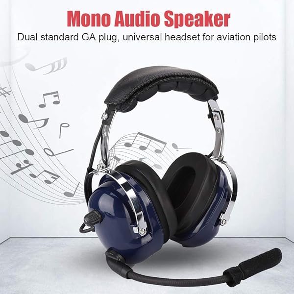 Vipxyc Vipxyc General Aviation Headset Dual Plug 35mm Windproof 24DB Noise Reduction for Pilots and Airplane Use - View 3 of 10