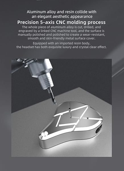 erjigo KZ ASX in-Ear Monitors, 10 Balanced Armatures Units per Side Customized HiFi IEM Wired Earphones/Earbuds/Headphones with Detachable Cable 2Pin for Musician Audiophile (without Mic, Black) - View 9 of 11