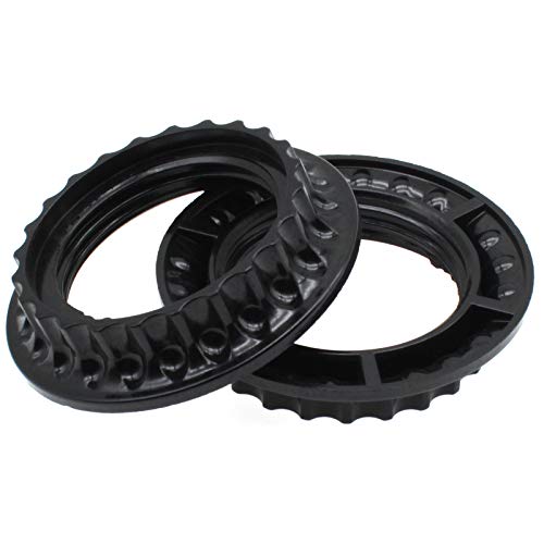 FDXGYH FDXGYH Lamp Shade Collar Ring Set - 2pcs E26 Light Socket Retainer & Replacement Adapter (Black)