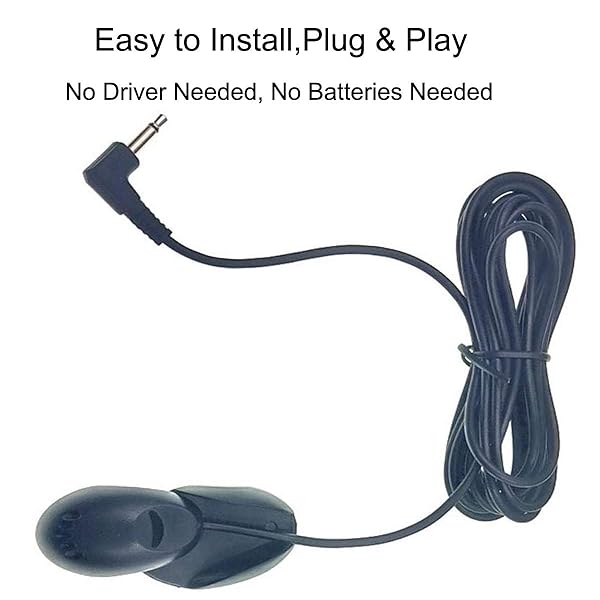 NowTH NowTH 3.5mm Car Microphone with 9.85 Feet Cable for Head Unit Stereo GPS and DVD Audio Systems - View 5 of 8
