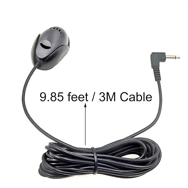 NowTH NowTH 3.5mm Car Microphone with 9.85 Feet Cable for Head Unit Stereo GPS and DVD Audio Systems - View 6 of 8