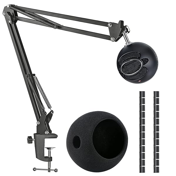 SUNMON Snowball iCE Mic Boom Arm Stand with Pop Filter for Blue Snowball Ice USB Microphone by SUNMON - View 2 of 8