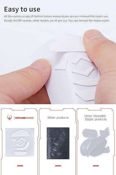 HOTLINEGAMES Upgrade Your Logitech G304/G305: 2 Sets of HOTLINEGAMES 3.0 Mouse Feet Skates for Smooth Glide & Precision - View 7 of 8