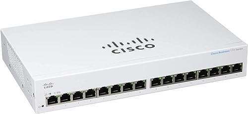 Cisco Buy Cisco CBS110-16T Unmanaged Switch - 16 Port Gigabit Ethernet with Lifetime Protection