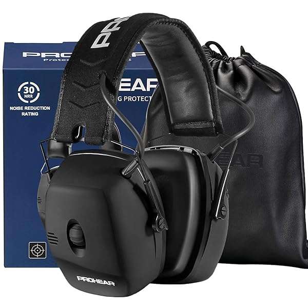PROHEAR PROHEAR Electronic Shooting Ear Protection Muffs - NRR 30dB Noise Reduction & Sound Amplification for Gun Range & Hunting