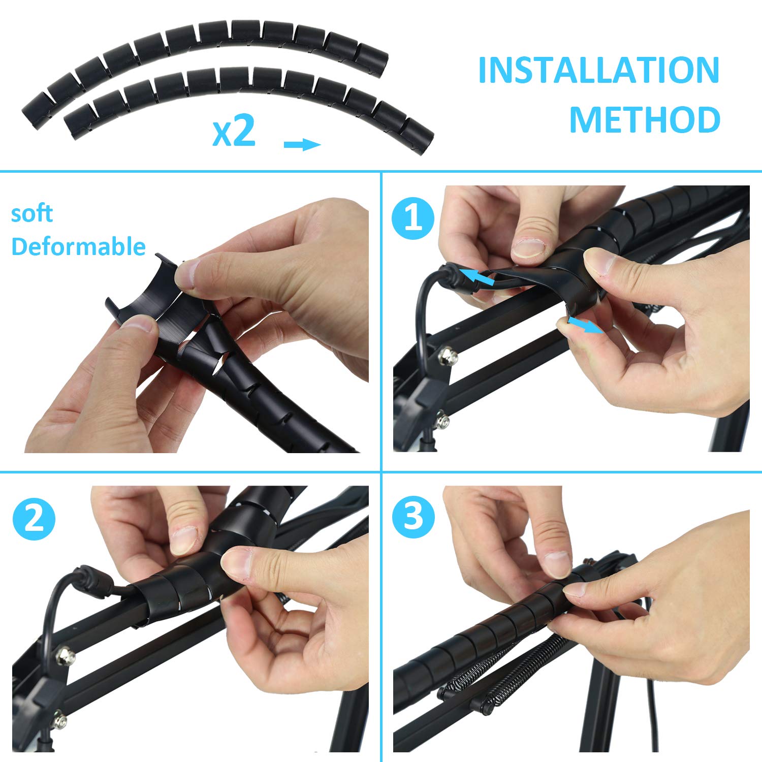 YOUSHARES MXL 770 990 Microphone Stand with Pop Filter and Boom Arm Compatible with MXL 770 990 by YOUSHARES - View 4 of 7