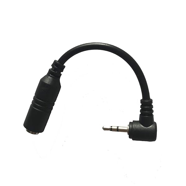 2.5mm Male to 3.5mm Female Headphone Adapter for Smartphones & Cordless Phones - Compatible with Panasonic Jack