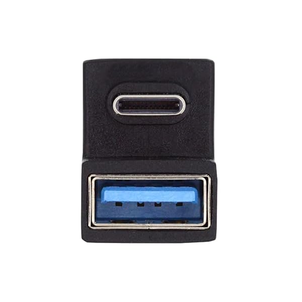 xiwai xiwai 180 Degree Up & Down Angled Type-C USB-C OTG to USB 3.0 Female Extension Adapter for Cell Phone & Tablet - View 3 of 10