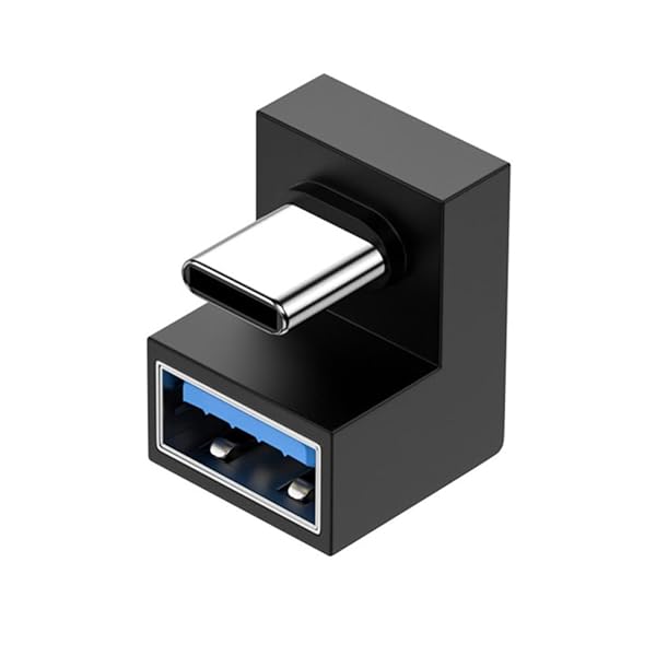 xiwai xiwai 180 Degree Up & Down Angled Type-C USB-C OTG to USB 3.0 Female Extension Adapter for Cell Phone & Tablet - View 2 of 10