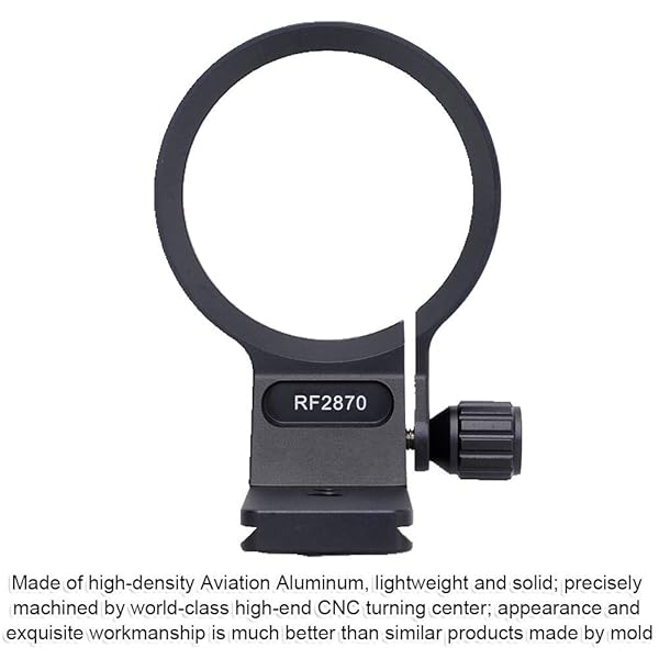 iShoot iShoot 74.5mm Metal Tripod Mount Ring for Canon RF 28-70mm f/2L USM - Arca-Swiss Quick Release Lens Support - View 5 of 11