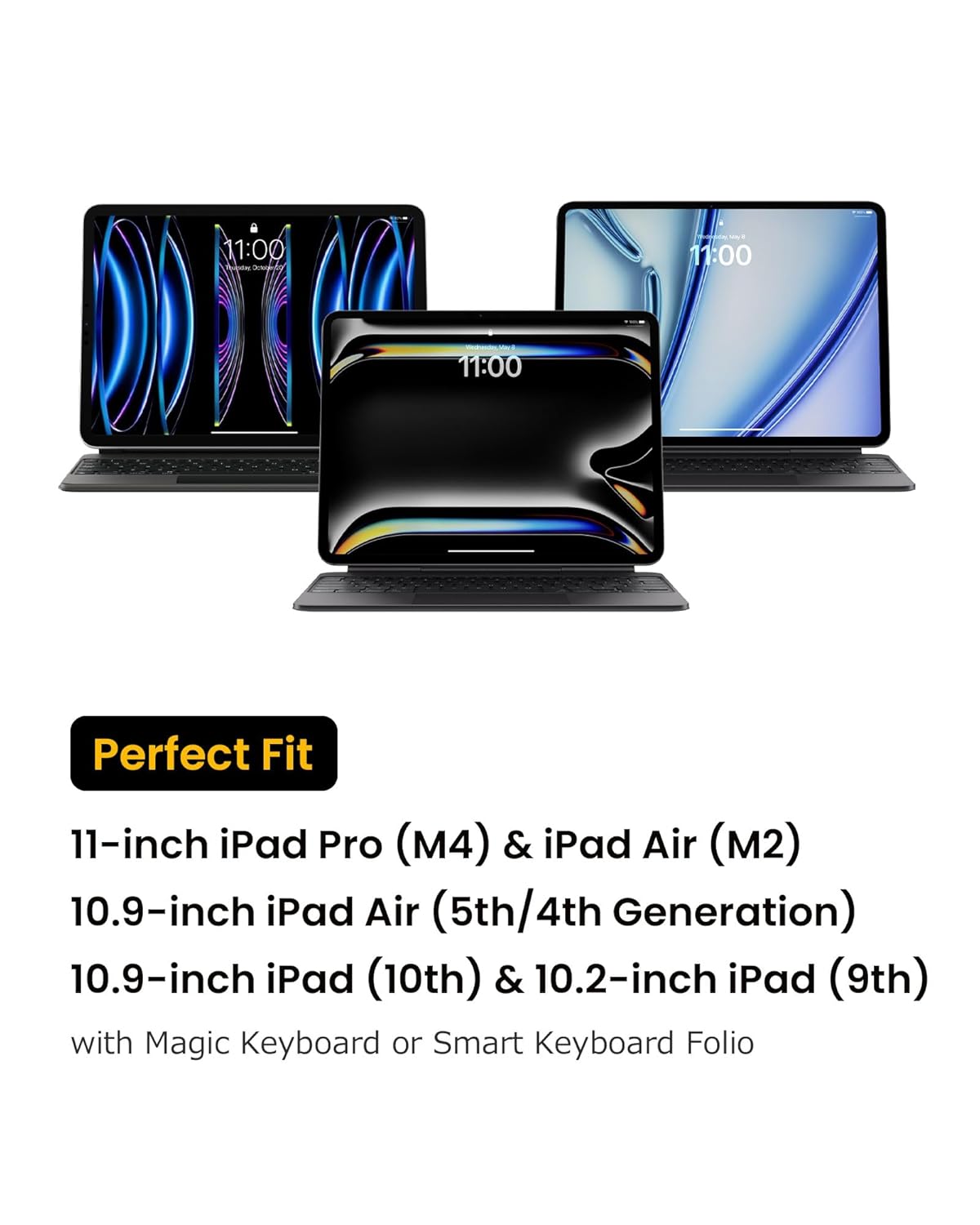 tomtoc Tomtoc Portfolio Case for 11-inch iPad Pro/Air (2025) – Protective Sleeve with Accessory Compartment - View 7 of 9