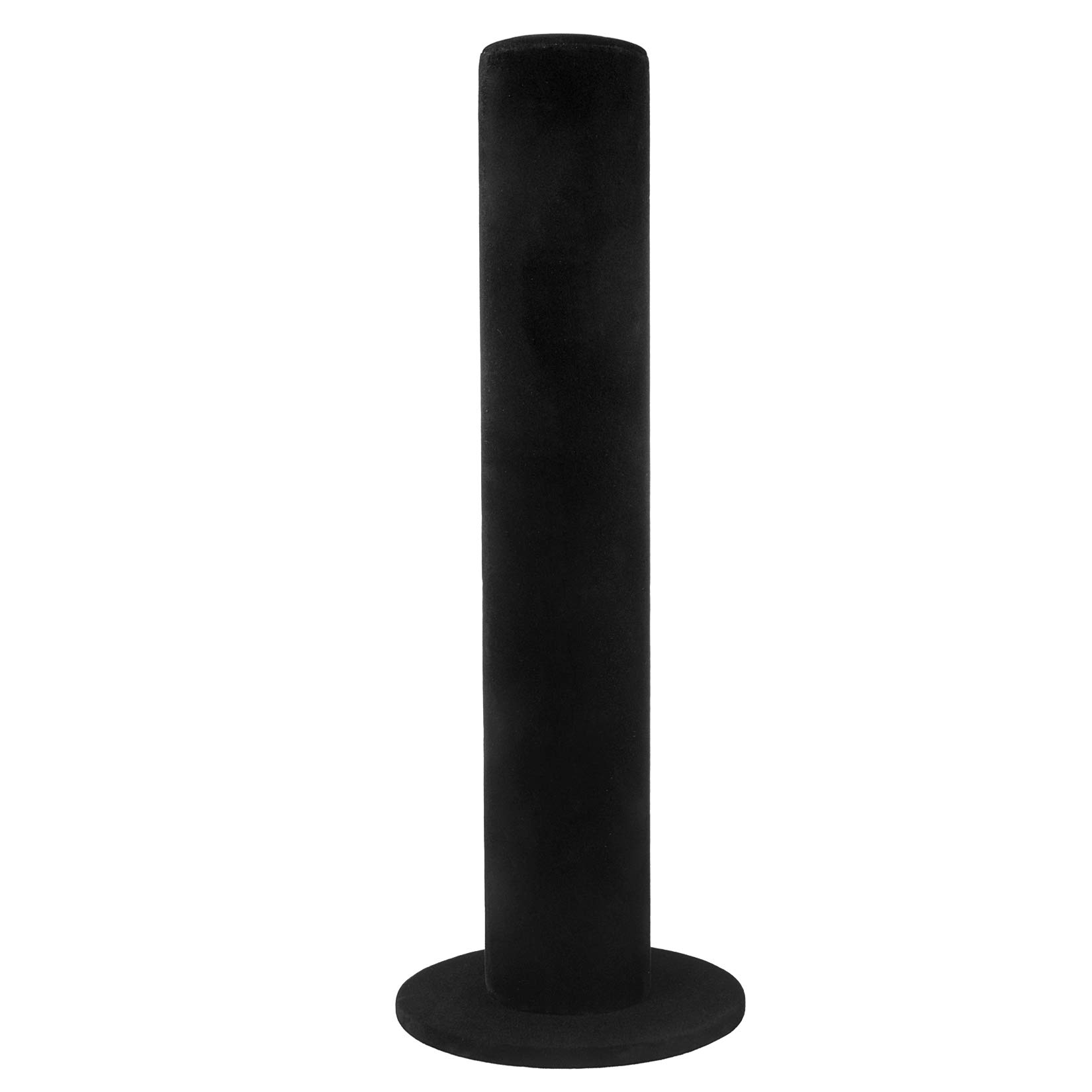 TENINYU TENINYU Velvet Jewelry Display Stand - Vertical Tower for Bracelets & Scrunchies (Black) - Stylish T-Bar Holder - View 2 of 7