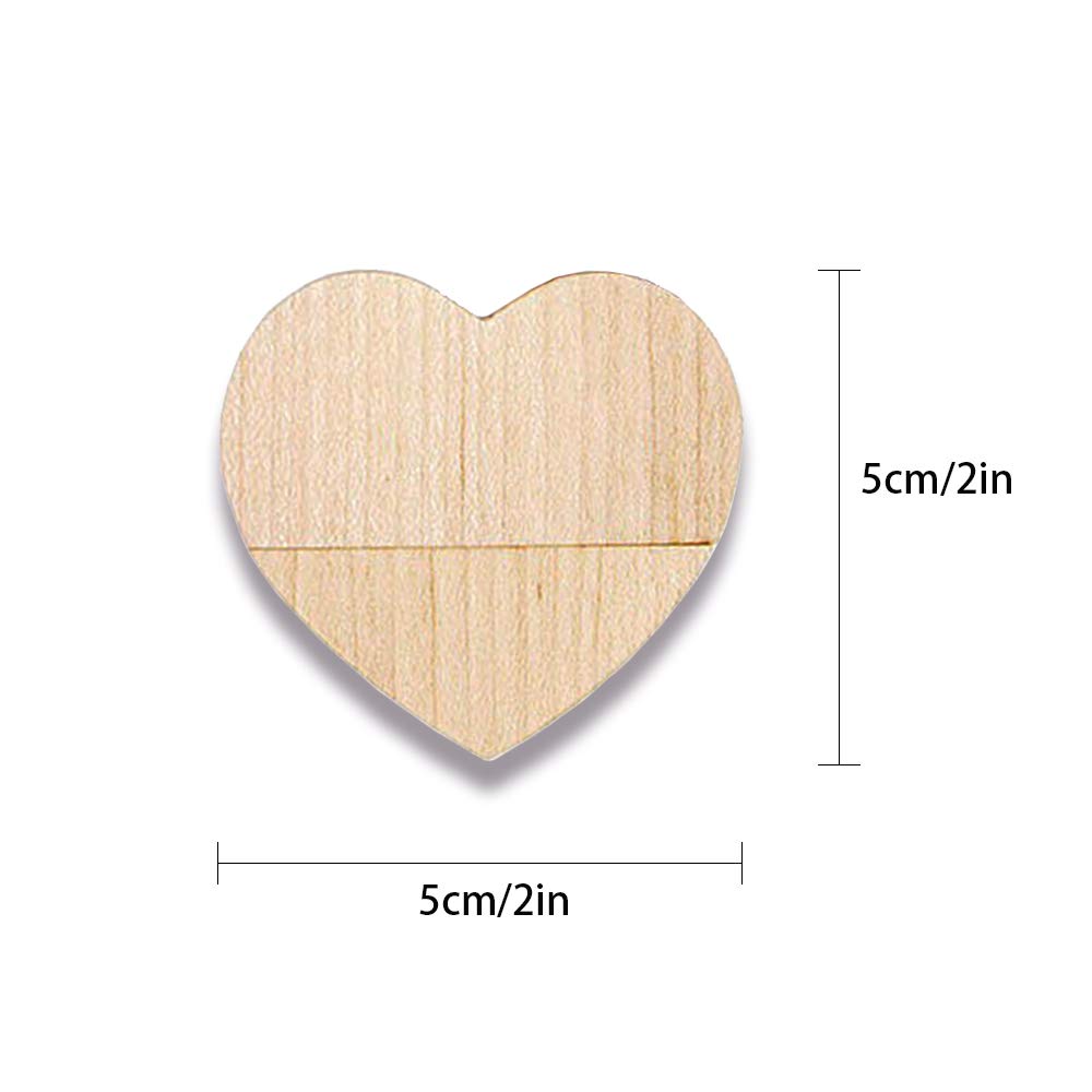 YOOGO Wooden Heart Shape USB Flash Drive 32GB High Speed Memory Stick with Box Ideal for Wedding Gifts - View 5 of 7