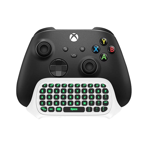 TiMOVO TiMOVO Green Backlight Wireless Chatpad for Xbox One & Series X/S - Mini Keyboard with Audio Jack & 2.4G Receiver