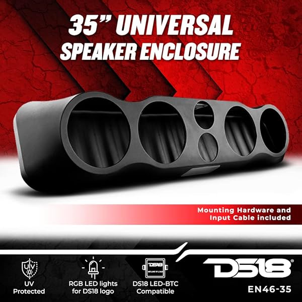 DS18 "DS18 Hydro EN46-35 Universal Speaker Enclosure for Cars & ATVs - Fits 4x6.5" Speakers & 2x1" Tweeters" - View 4 of 11