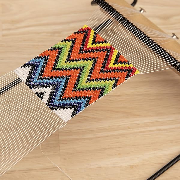 The Beadsmith Beadsmith Extra Wide Metal Bead Loom Kit: Create Bracelets, Necklaces & More with 36g Glass Beads! - View 8 of 9