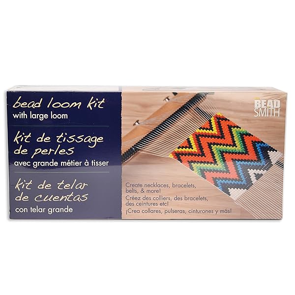 The Beadsmith Beadsmith Extra Wide Metal Bead Loom Kit: Create Bracelets, Necklaces & More with 36g Glass Beads! - View 9 of 9