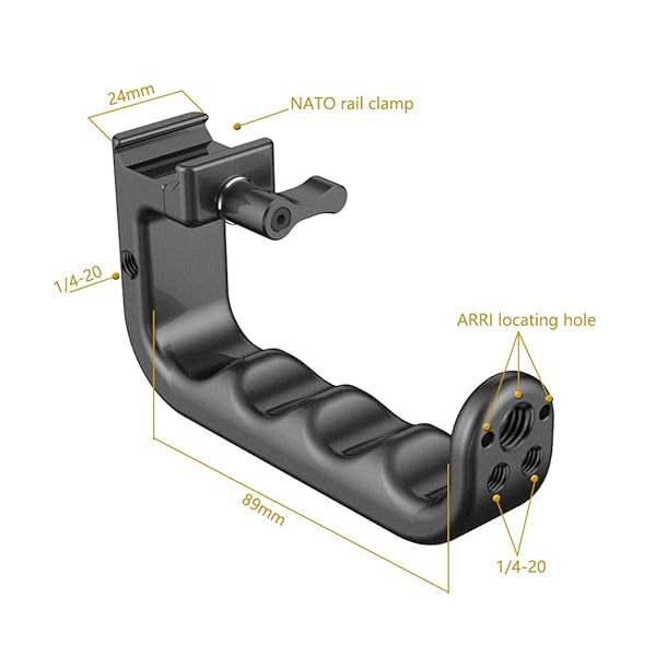 NICEYRIG Buy NICEYRIG Quick Release NATO Handle Grip for DSLR & Cinema Cameras - Ergonomic Top Handgrip for Red DSMC2 & Kinefinity - View 8 of 11