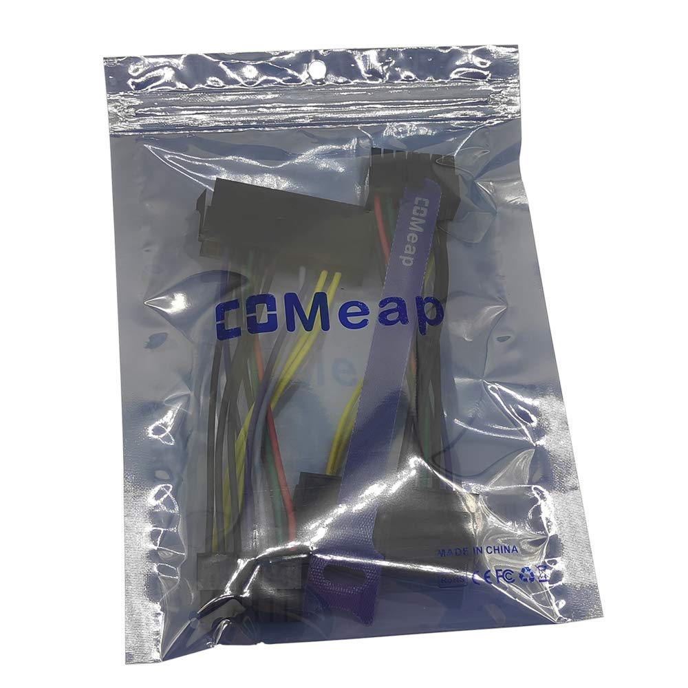 COMeap 2-Pack 24 Pin to 14 Pin ATX PSU Main Power Adapter Cable for IBM Lenovo PCs and Servers 5.5 inch Short Type - View 4 of 5