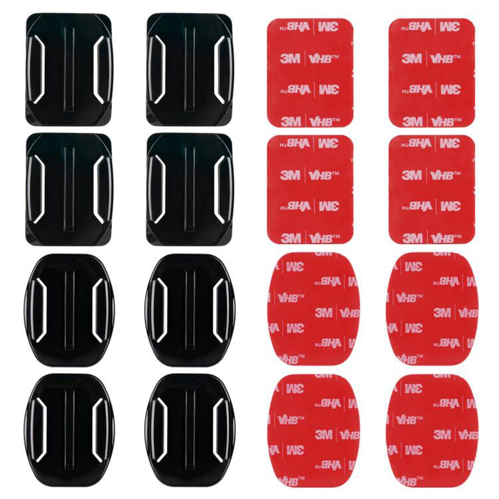 HSU HSU Helmet Adhesive Sticky Mounts 8 Pack for GoPro Hero and Action Cameras Flat and Curved 3M Compatible Mounts - View 3 of 7