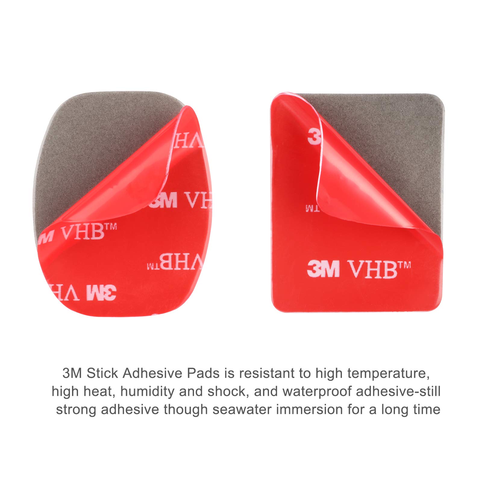 HSU HSU Helmet Adhesive Sticky Mounts 8 Pack for GoPro Hero and Action Cameras Flat and Curved 3M Compatible Mounts - View 5 of 7