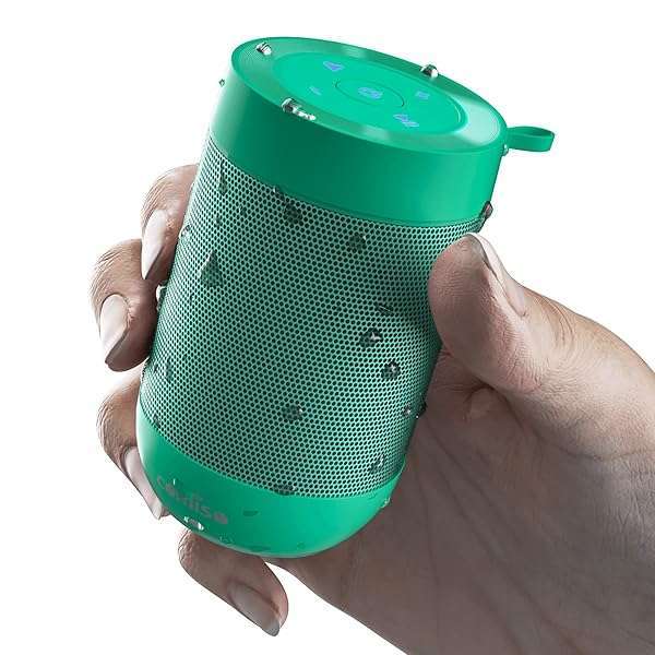 comiso Comiso Bluetooth Speaker: IP65 Waterproof, TWS Pairing, Portable Wireless for iPhone & Samsung - Green