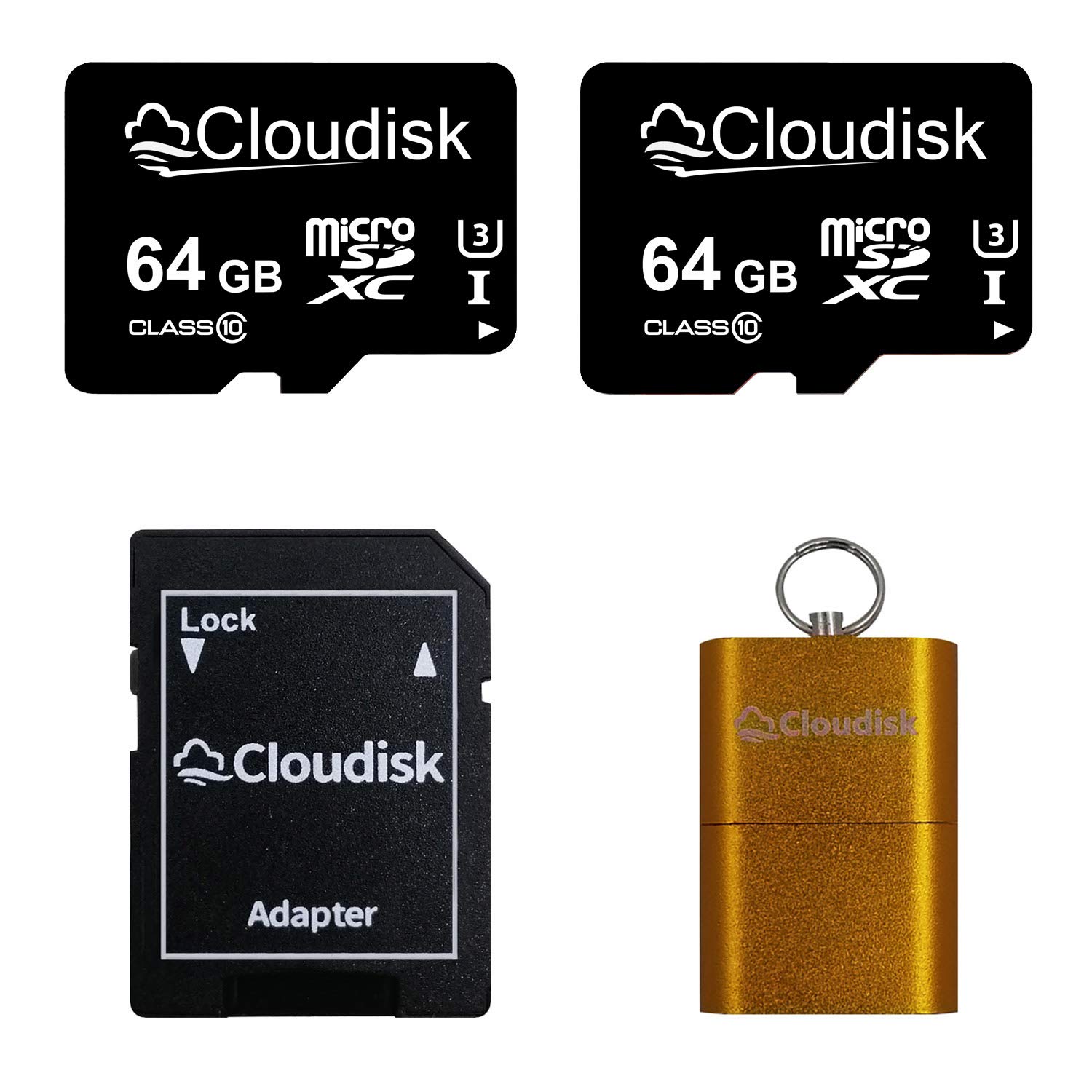 Cloudisk Cloudisk 64GB Micro SD Card Pack of 2 High Speed Storage Solution for Cameras and Smartphones