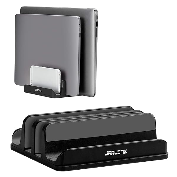 JARLINK JARLINK 4-in-1 Adjustable Laptop Stand: Space-Saving Aluminum Holder for MacBook, Surface & Gaming Laptops